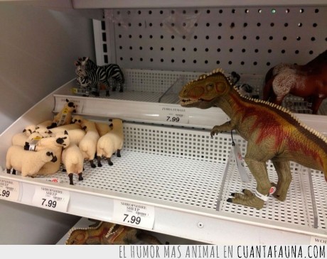 dinosaurio,rex,oveja,esconder,huir,juguete
