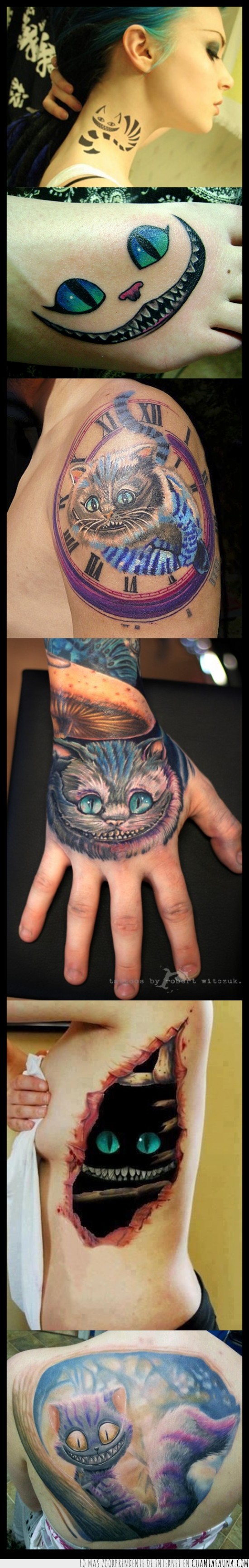 tatuajes,tattoo,Cheshire cat,gato de alicia,gatos,alicia en el pais de las maravillas