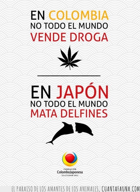 Colombia,Estereotipos,Japón,droga,delfin