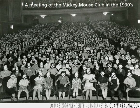 raton,miedo,careta,máscaras,reunión,1930,inquietante,Mickey Mouse