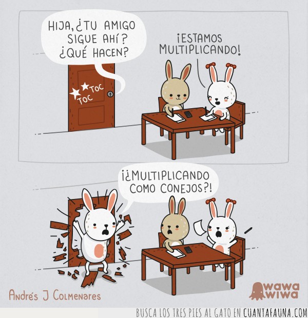 jirafa,conejo,vi&ntilde;eta,humor,grafico,animales