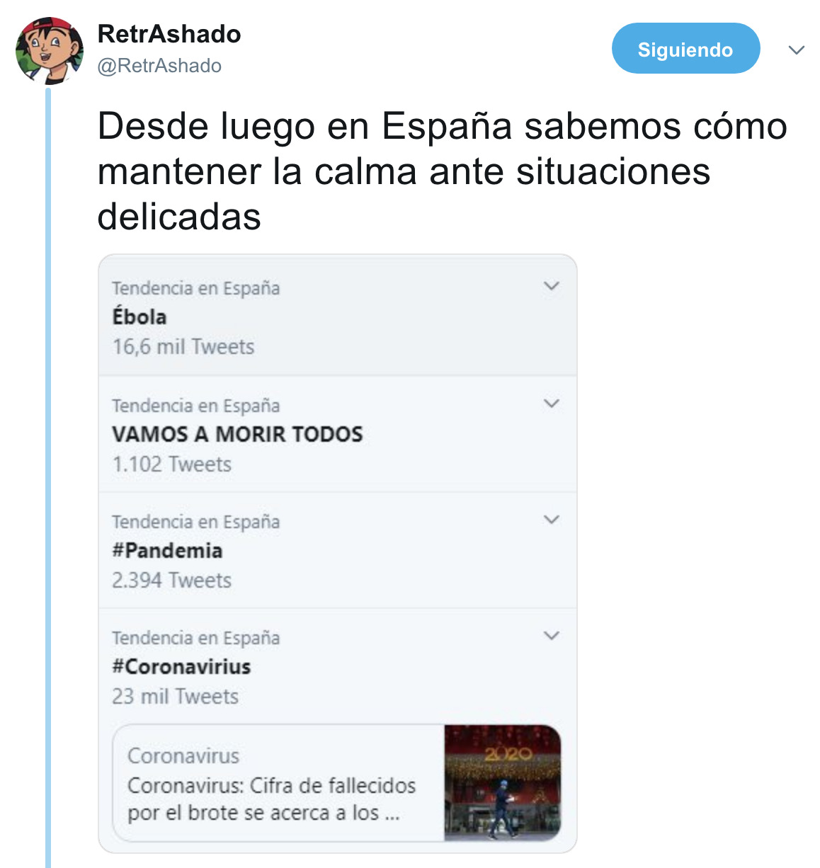1149 - Sí señor, manteniendo la calma, por @RetrAshado