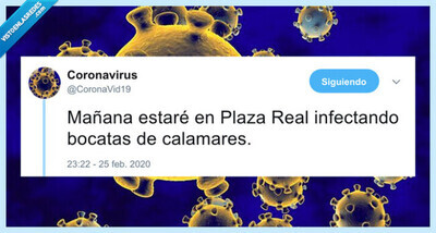 1219 - El coronavirus ya tiene cuenta no oficial en Twitter y es un despoIIe: 