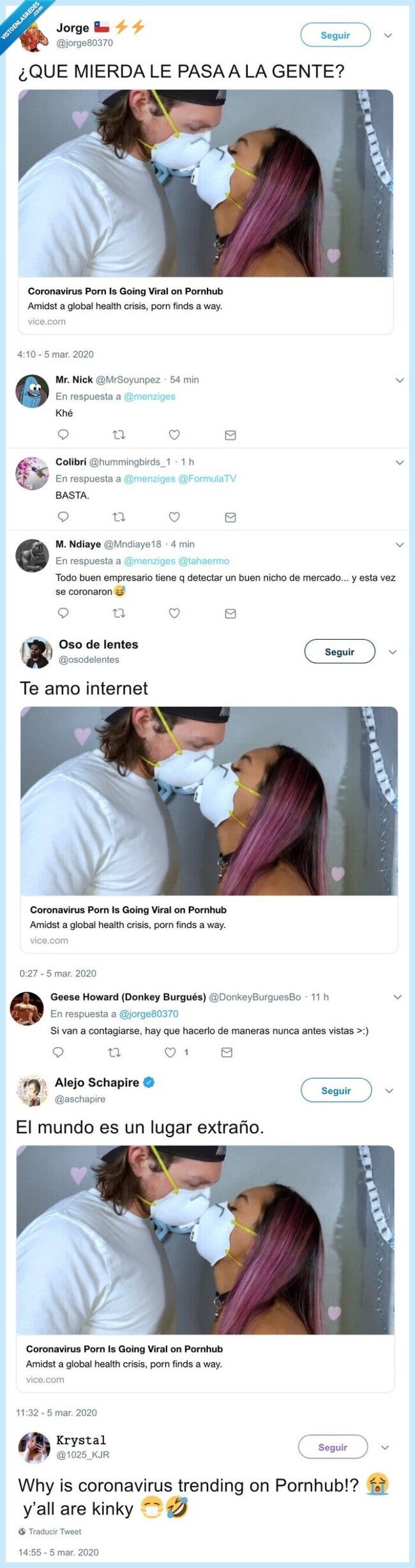 1718 - Los vídeos X con temática coronavirus también se vuelven virales, que se lo digan a las webs