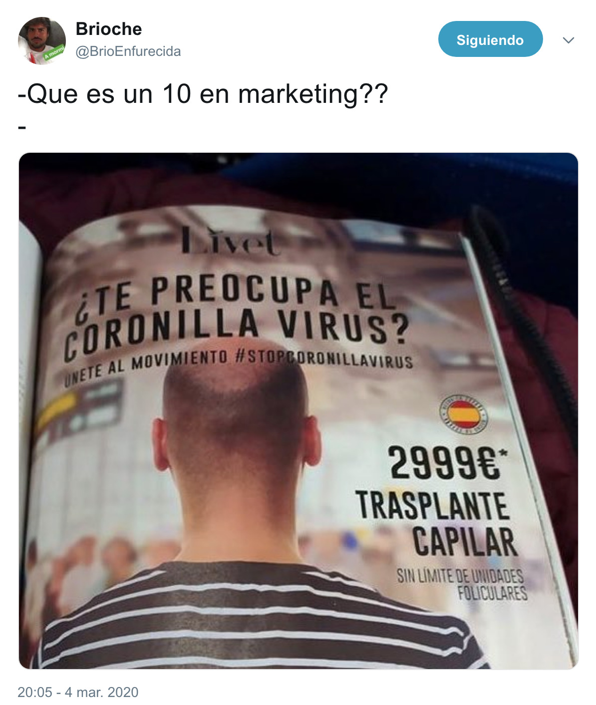 1732 - 10 en marketing, por @BrioEnfurecida