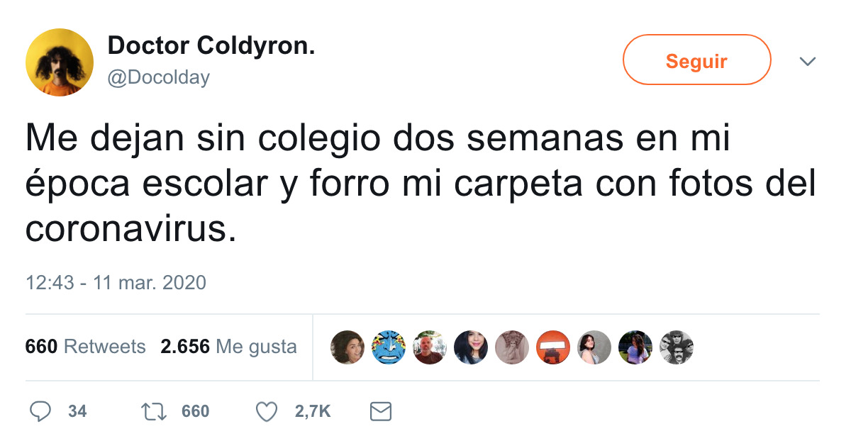 2244 - El coronavirus es un héroe para todos los estudiantes, por @Docolday