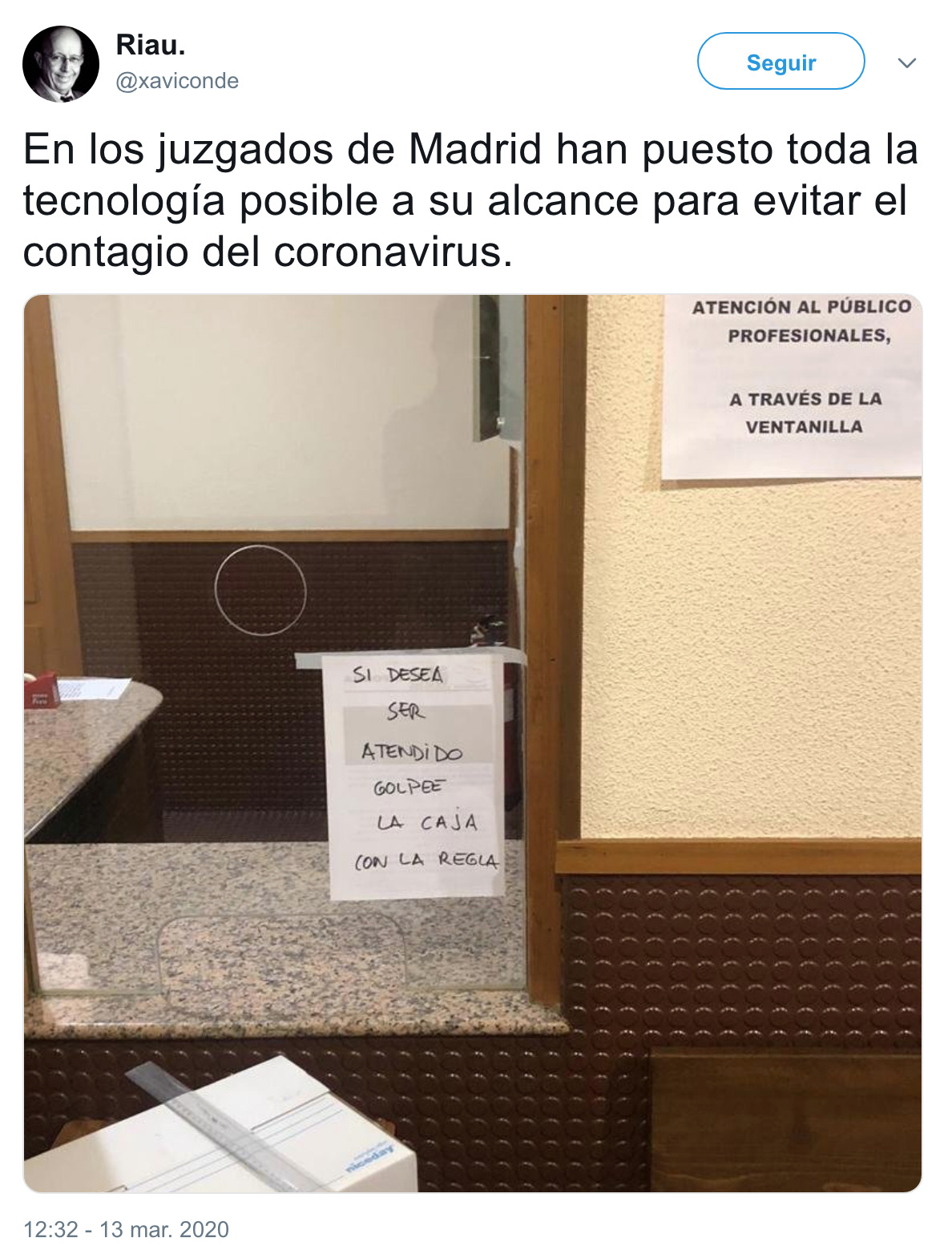 2337 - En los juzgados de Madrid han puesto toda la tecnología posible a su alcance para evitar el contagio del coronavirus