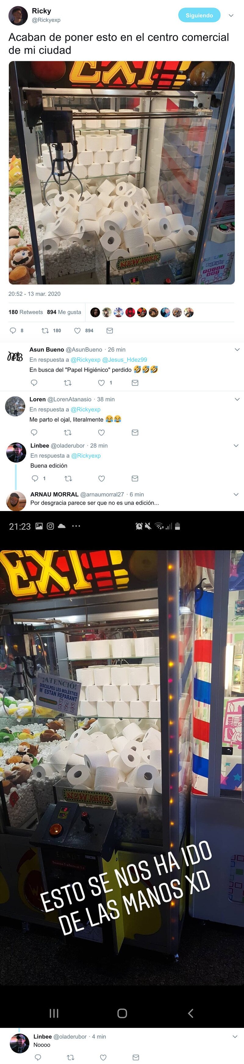 2393 - Es totalmente real: Están especulando con papel de váter dándolo como premio en máquinas de arcade