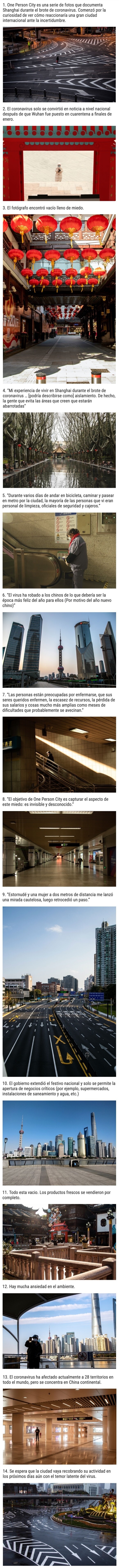 2857 - Fotógrafo captura como el coronavirus transformó a Shanghái en una ciudad fantasma
