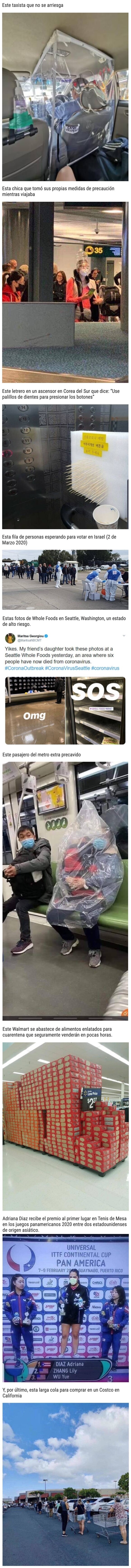 3293 - Situaciones que muestran la paranoia que ha causado el coronavirus en algunos lugares del mundo