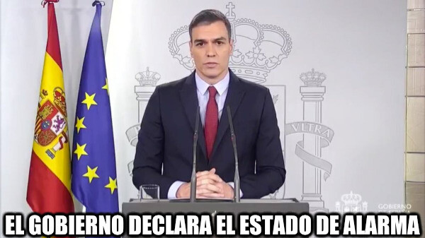 4241 - El presidente del Gobierno anuncia que decretará el estado de alarma en España