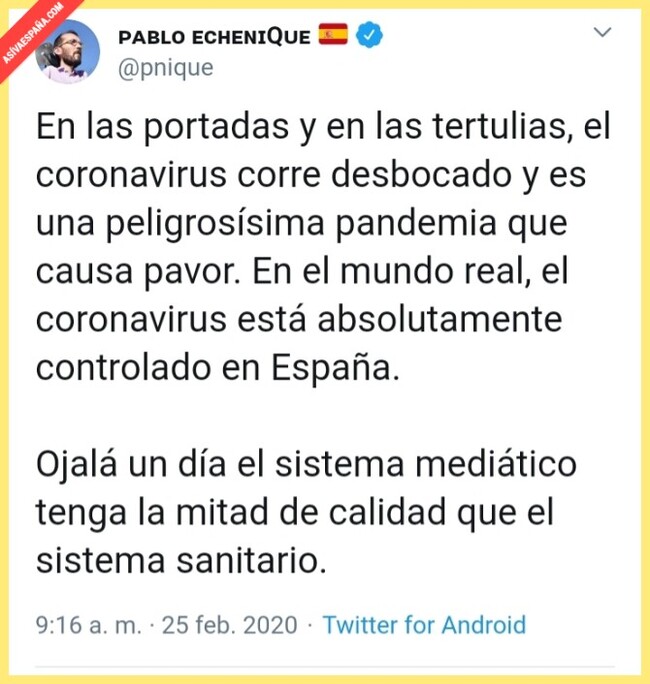 4322 - Lo que RTVE, Mediaset y Atremedia-La Sexta no te recuerdan sobre Echenique