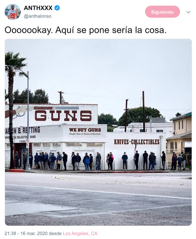 5398 - Los americanos preparándose para la cuarentena, por @anthalonso