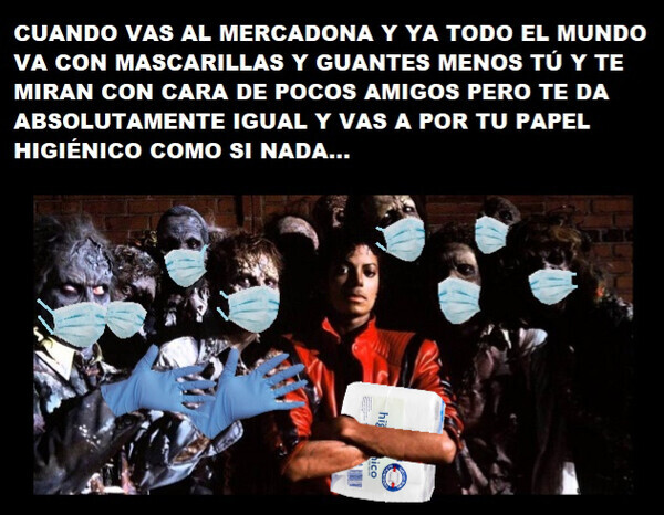 5567 - Cuando vas al mercadona sin mascarilla ni guantes y te miran mal...