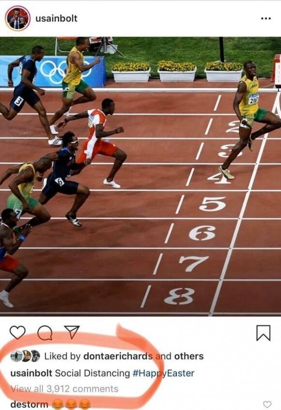 13179 - Distanciamiento social by Usain Bolt