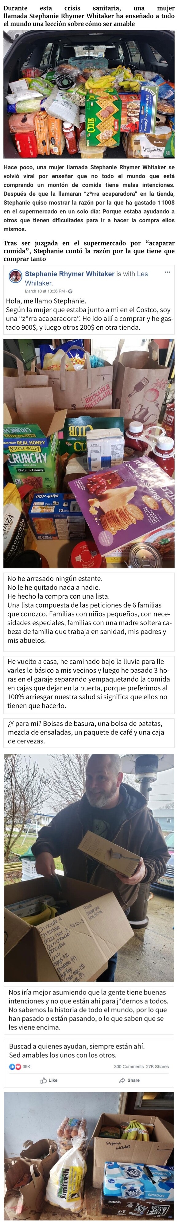 9331 - Esta mujer fue llamada acaparadora por gastar 1100$ en el supermercado, explica que está comprando para 6 familias