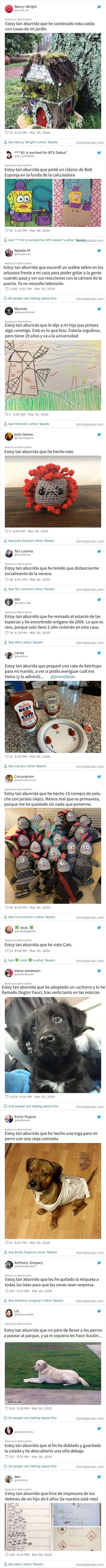9606 - La gente comparte que hace cuando se aburre durante la cuarentena