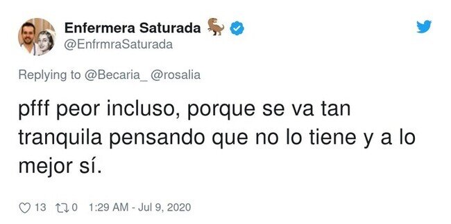 18232 - Rosalía enseña cómo le hacen un test PCR pero se lo realizan 'Malamente', por @EnfrmraSaturada