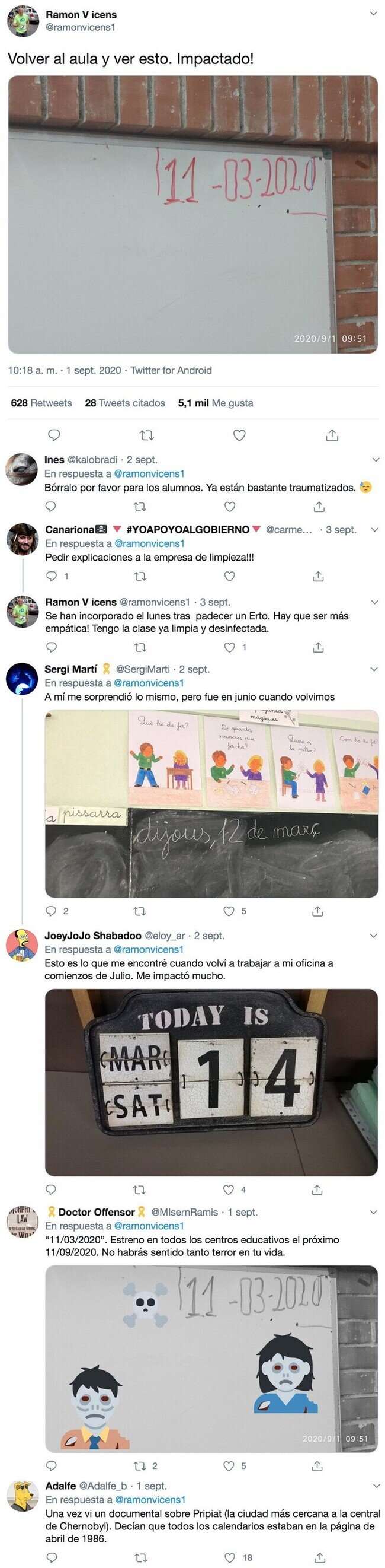 19697 - Un profesor vuelve a clase después de siete meses y ve esto que le deja impactado