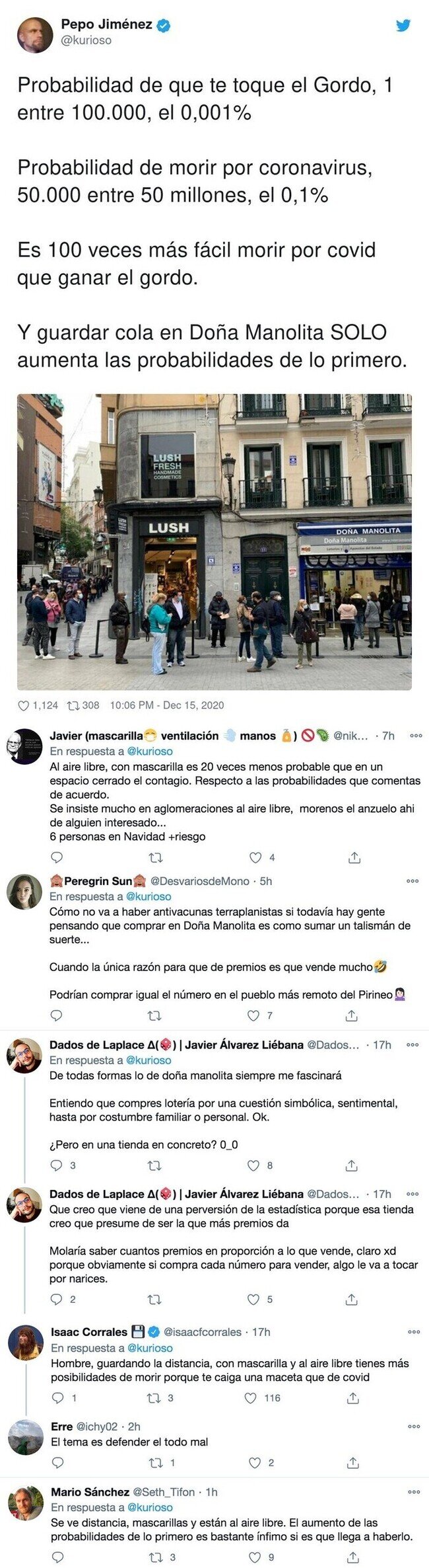 21187 - La relación entre el Gordo de la Lotería, Doña Manolita y el coronavirus