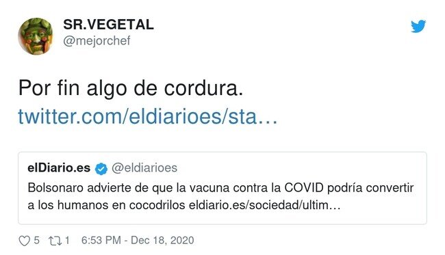 21222 - Todos reptilianos según Bolsonaro, por @mejorchef