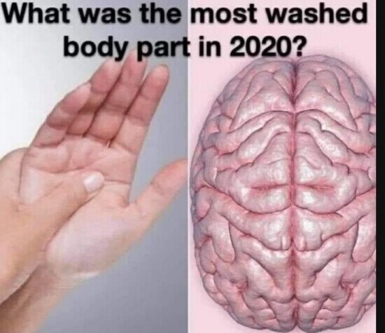 21746 - ¿Cuál es la parte del cuerpo que más hemos lavado en 2020?