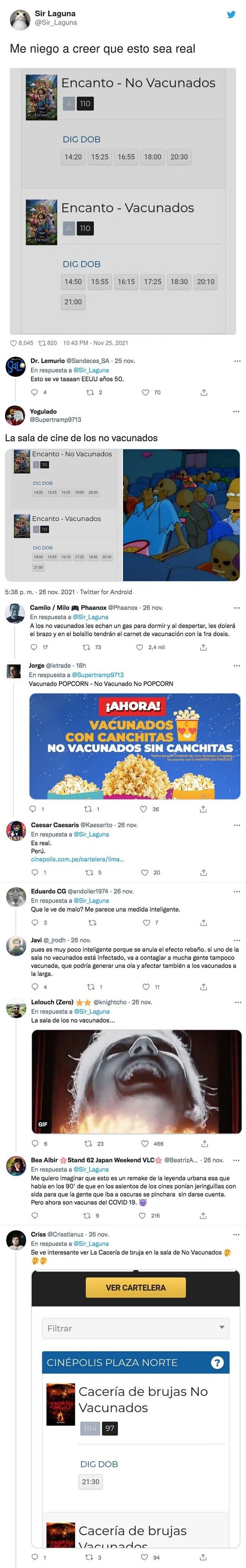 24057 - La polémica está más que servida, este cine tiene distintas sesiones para vacunados y para no vacunados