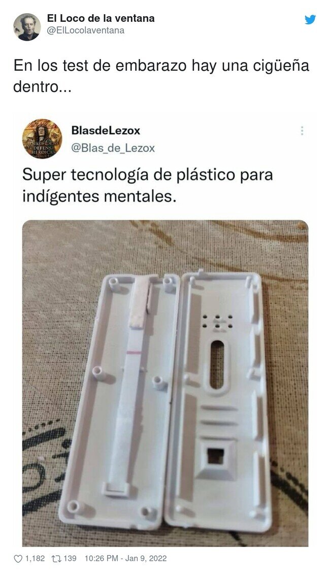 24871 - ¿Quién imaginaría que en un test de tira reactiva una vez abierto encontrarías una tira reactiva? De locos, por @ElLocolaventana