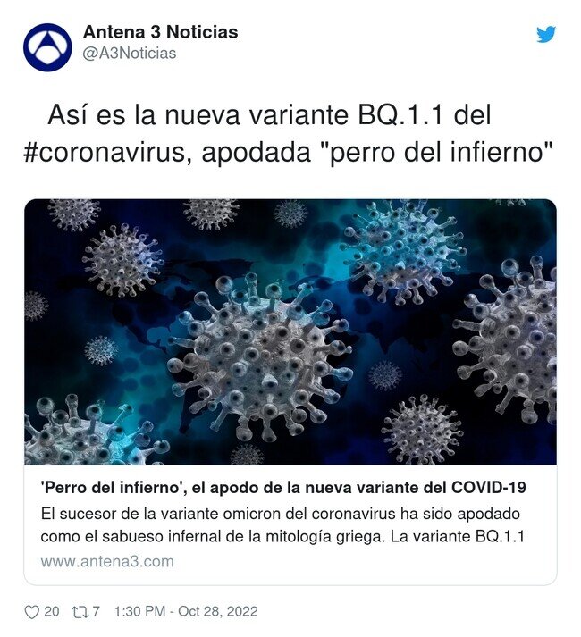 25512 - Ya no cuela. Ya No. Lo siento. Asusta poco. La mayoría de gente adora los perros. Y en el infierno hace calor, pero ya…  , por @A3Noticias