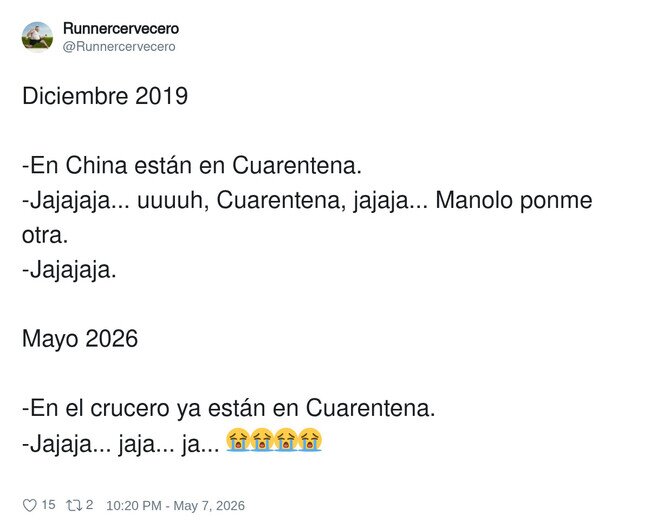 25764 - La cuarentena era graciosísima hasta que empezó a venir con buffet libre, por @Runnercervecero