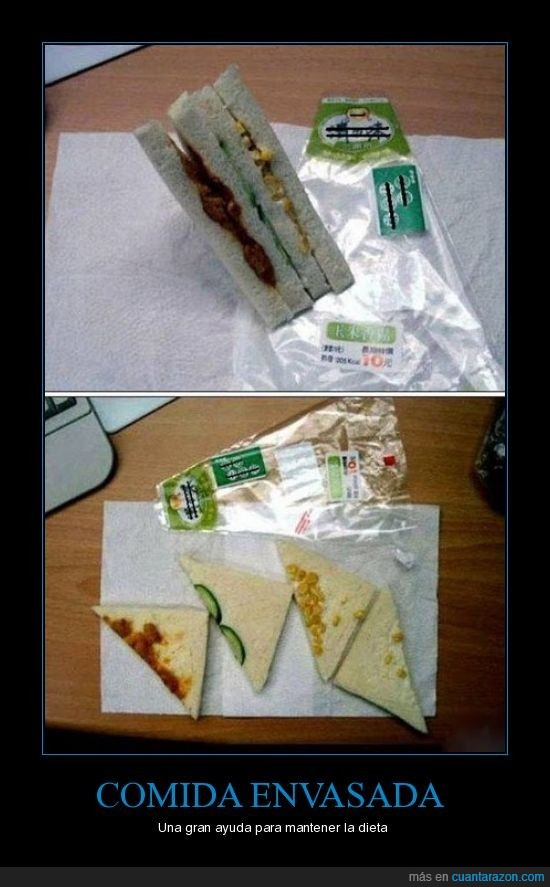 sandwich envasado fail comida