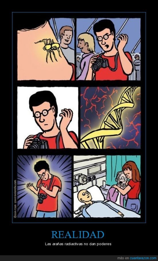 Zasca,Spiderman,Realidad,Owned