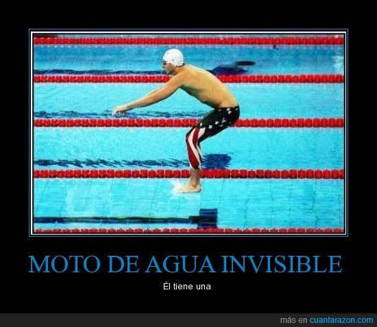 invisible,moto de agua,natación
