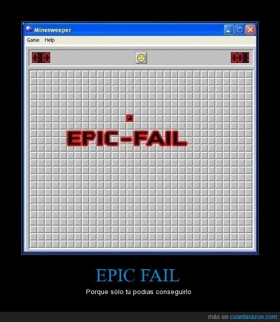 epic fail,buscaminas