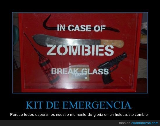 kit emergencia,zombies,holocausto
