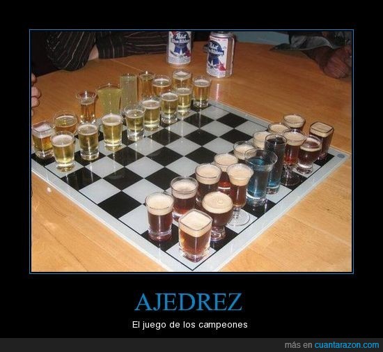 chupitos,ajedrez
