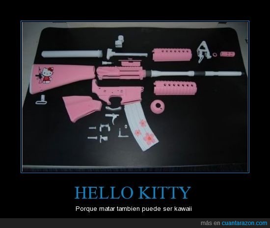 dibujos,fail,hello kitty,pistola