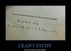 Enlace a I KAN'T STUDY