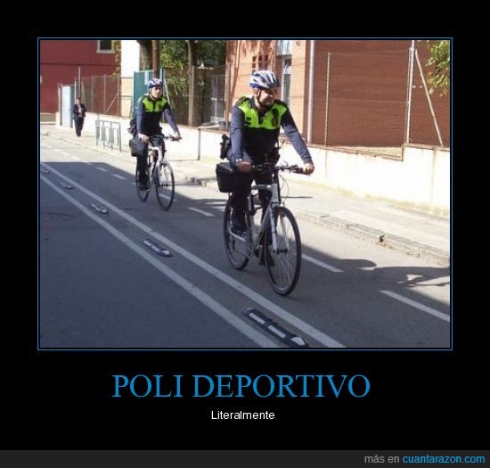 polideportivo,policía,local,deporte,bicicleta