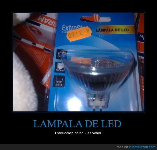 led,lámpara,lampala,español,chino