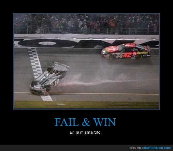 win,fail,coche,carrera