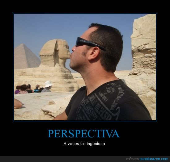 perspectiva,egipto,beso