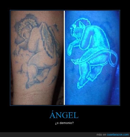 ultravioleta,tatuaje,demonio,angel