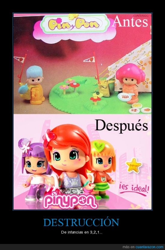pinypon antes y ahora