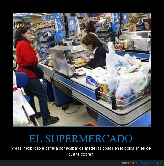 Supermercado,carrera
