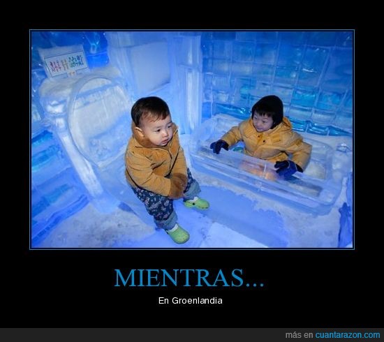 niños,hotel,hielo,baño