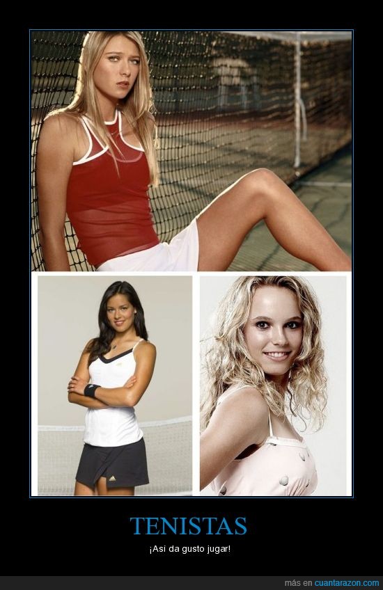 Wozniacki,tias,tennis,Tenis,Sharapova,Maria,jugar,ivanovic,gusto,guapas,deportes,da,Caroline,Así,Ana