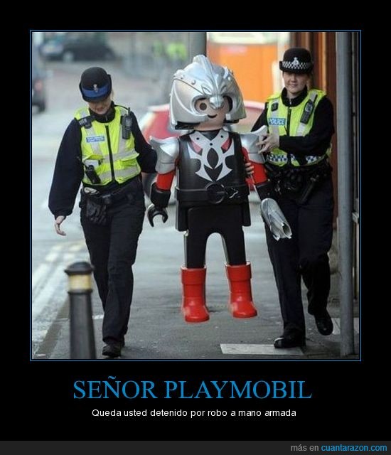 WTF,policia,Playmobil,detenido