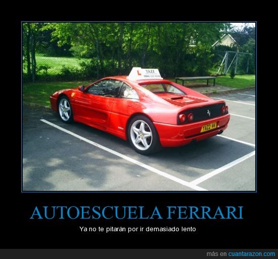 pitar,lento,ferrari,autoescuela