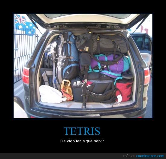 tetris,mochilas,maletero,cosas